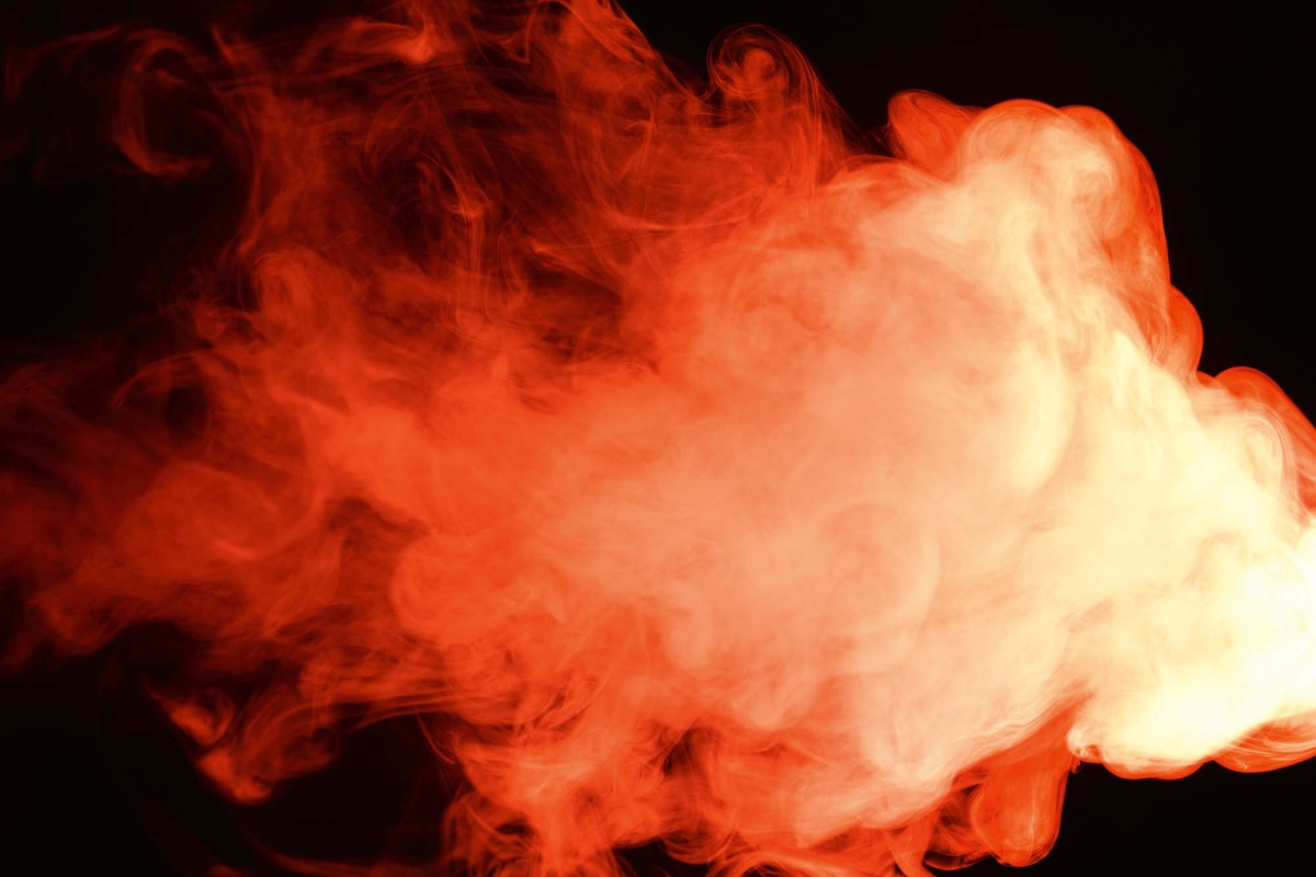 Fototapeta MS-5-2553 Červený dym v čiernom 375 x 250 cm