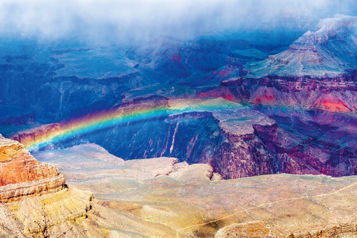 Fototapeta MS-5-3022 Dúha nad Grand Canyonom 375 x 250 cm