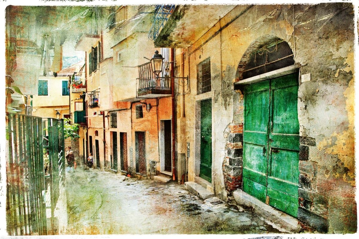 Fototapeta MS-5-2024 Obrazové staré ulice Talianska 375 x 250 cm