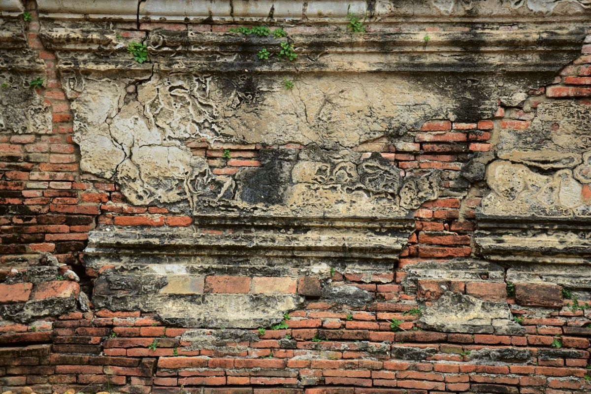 Fototapeta MS-5-2652 Tehlová stena starovekej budovy 375 x 250 cm