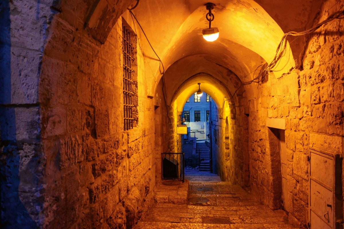 Fototapeta MS-5-0754 Mystická ulica v Jeruzaleme 375 x 250 cm