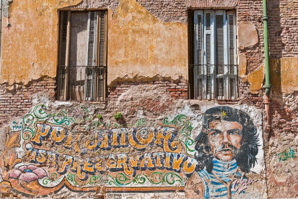Fototapeta MS-5-0796 Che Guevara graffiti 375 x 250 cm