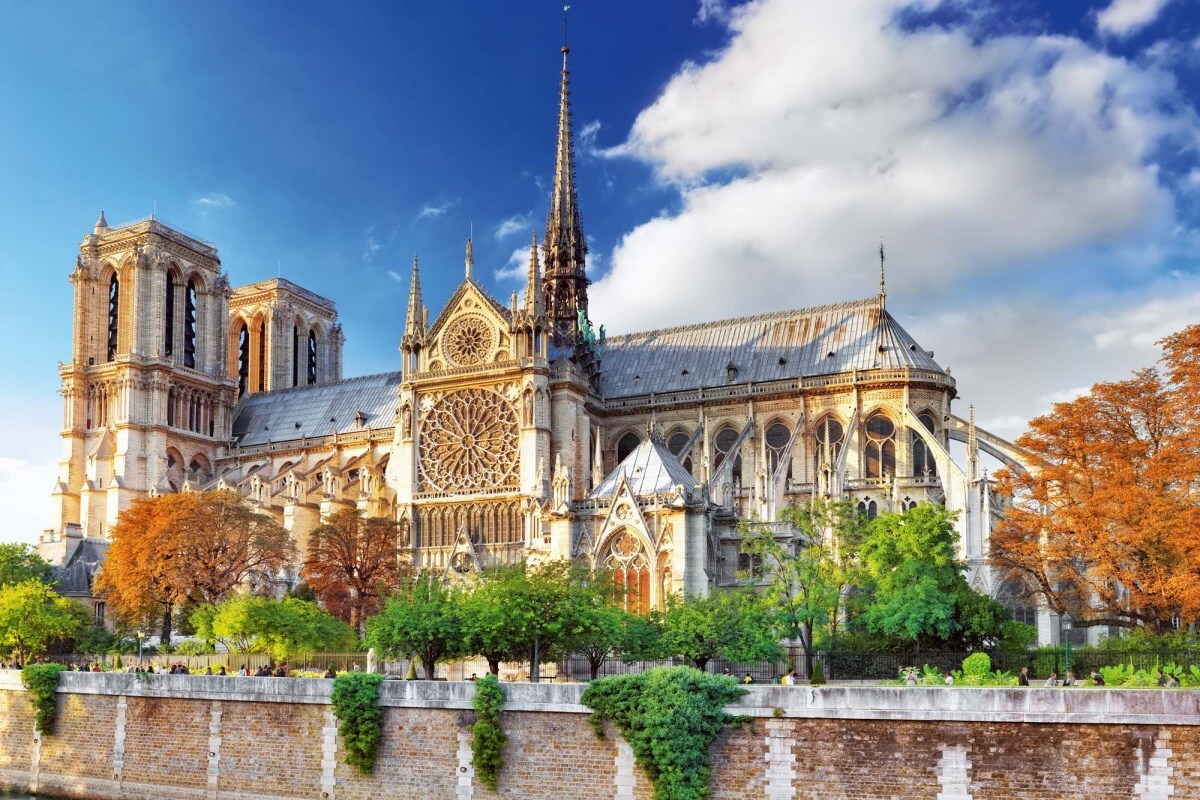 Fototapeta MS-5-1037 Parížska katedrála 375 x 250 cm