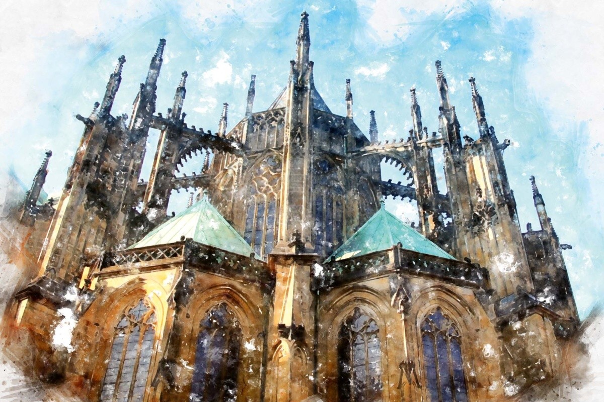 Fototapeta MS-5-1146 Gotická katedrála 375 x 250 cm