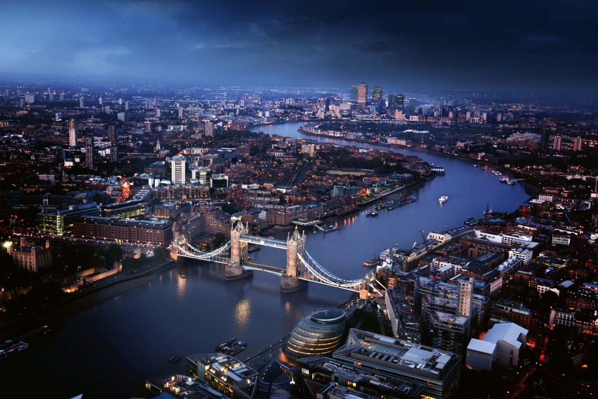 Fototapeta MS-5-1228 Londýn s Tower Bridge 375 x 250 cm