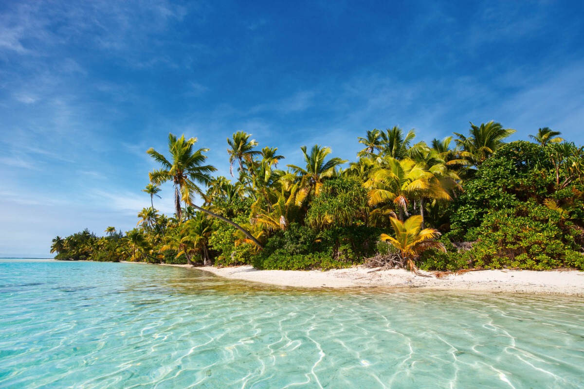 Fototapeta MS-5-3258 Tropický Palmový ostrov 375 x 250 cm