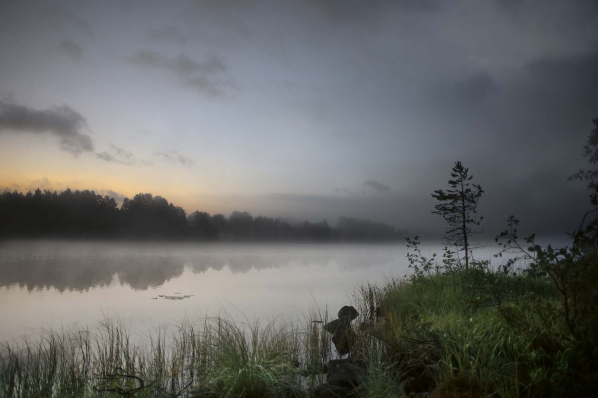 Fototapeta MS-5-3070 Vidiecke jazero vo Švédsku 375 x 250 cm