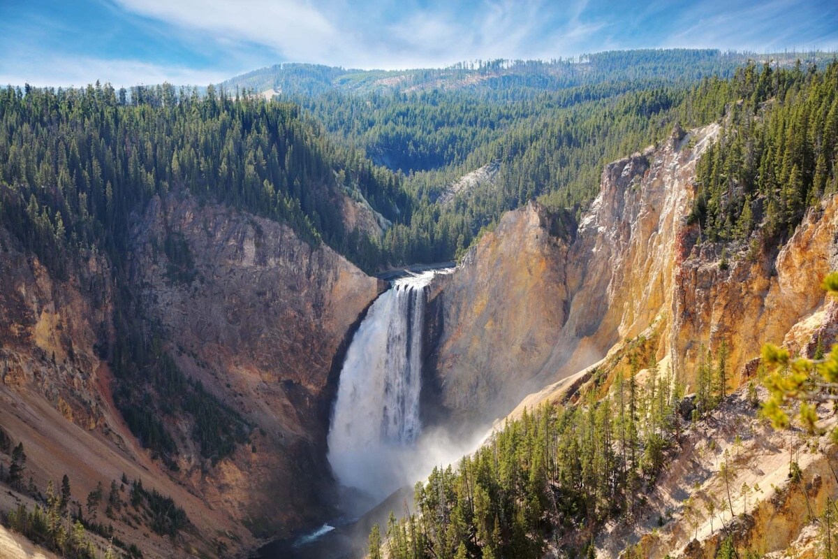 Fototapeta MS-5-3170 Yellowstone Falls 375 x 250 cm