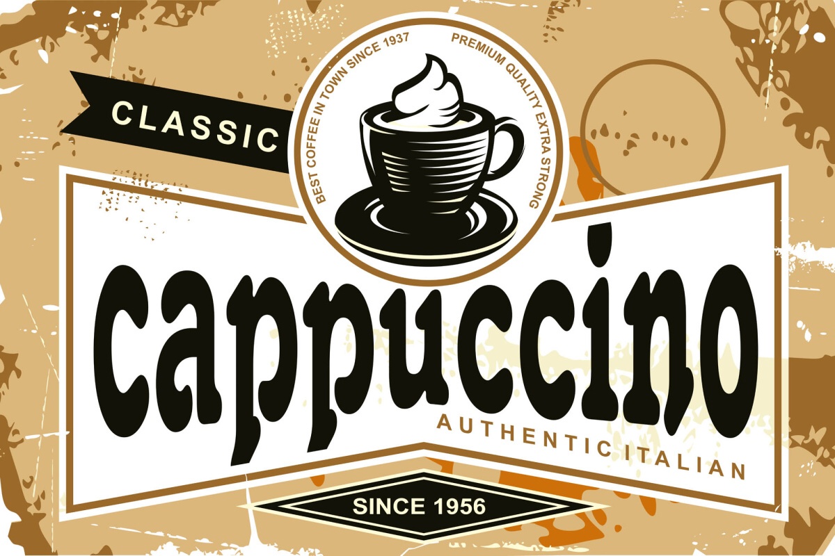 Fototapeta MS-5-2088 Cappuccino Vintage značka 375 x 250 cm