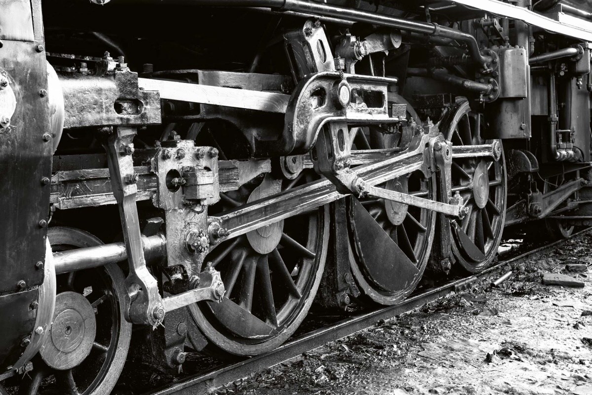 Fototapeta MS-5-2903 Kolesá vlaku 375 x 250 cm