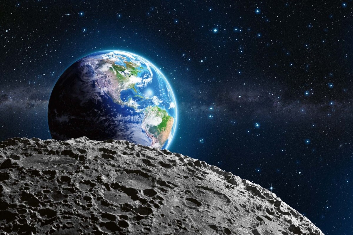 Fototapeta MS-5-2235 Zem a mesiac 375 x 250 cm