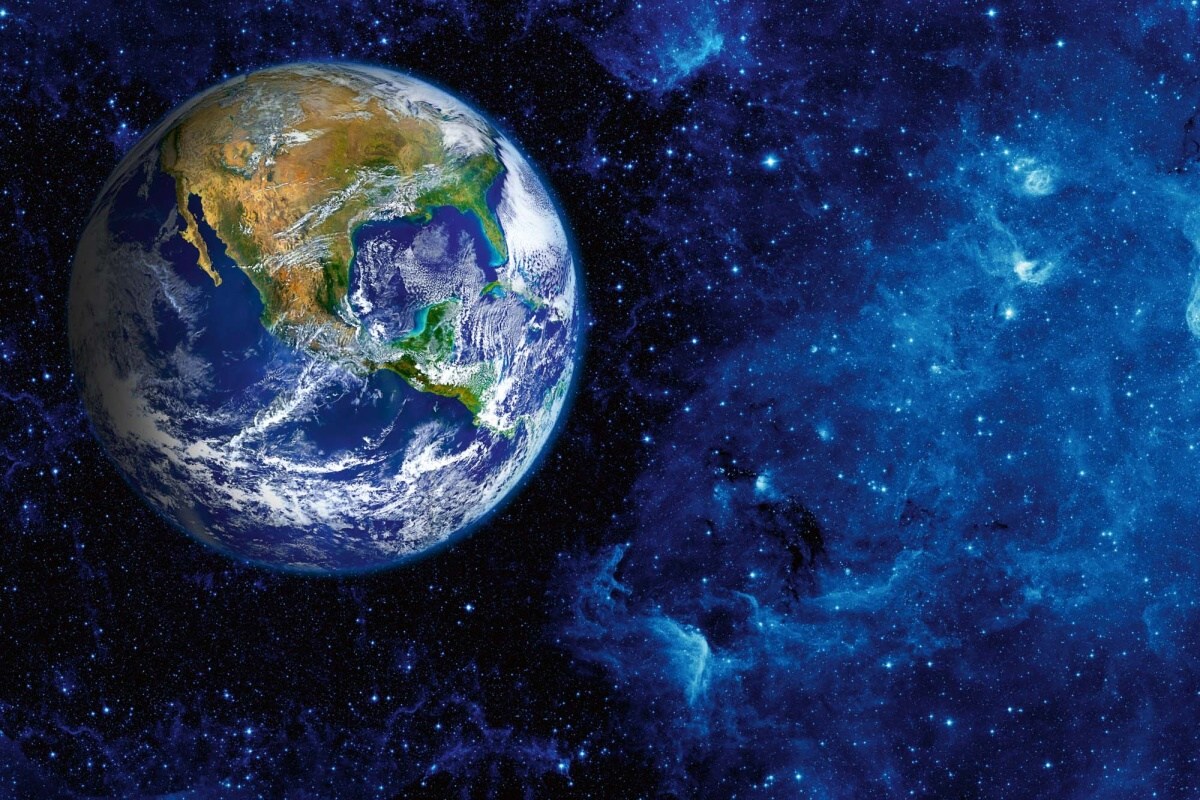 Fototapeta MS-5-2236 Zem z vesmírom 375 x 250 cm