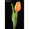 Dekoračný umelý kvet - Tulipán oranžový svetlý 40 cm