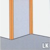 PVC lišty - LK rohové 20 x 20 mm, ŠEDÁ