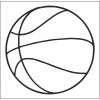 Tetovačky na stenu - Basketbalová lopta