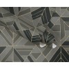 Tapeta s geometrickým vzorom a metalickým akcentom - hnedá, čierna, zlatá