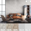Tapeta do obývačky s opotrebovaným betónovým vzhľadom a rustikálnym vzorom – sivá, biela