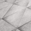 Tapeta so vzorom betónových dlaždíc 3D opotrebovaný vzhľad – sivá, biela detail