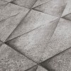 Tapeta so vzorom betónových dlaždíc 3D opotrebovaný vzhľad – sivá, antracitová detail