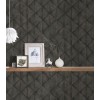 Tapeta do izby s 3D dizajnom dlaždíc s betónovým efektom – šedá, čierna, antracitová