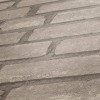 Hnedá tehlová murovaná kamenná tapeta – šedá, béžová detail