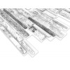 3D PVC obklady - Kamenina šedá - 97,9 x 48,9 cm