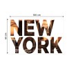 Dekoračné nápisy Newyork, 65 x 100 cm