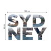 Dekoračné nápisy Sydney, 65 x 100 cm
