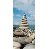 Fototapety na dvere - Kamene na pláži 95 x 210 cm