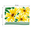 Dekoračné nálepky na stenu Žlté kvety - 50 x 70 cm 