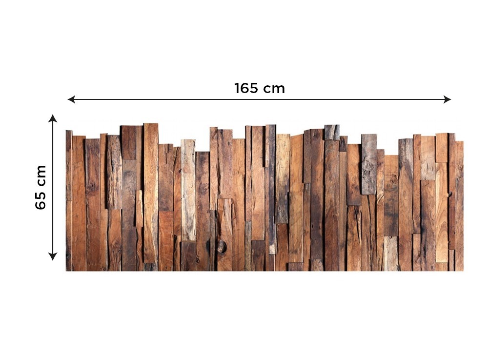 Dekoračné nálepky na stenu Drevené laty - 65 x 165 cm 