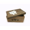 Drevený box - Mačka 14 x 23,2 cm