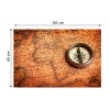 Nálepky na nábytok - Starožitný kompas, 85 x 125 cm