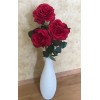 Dekoračný umelý kvet - Ruža červená 80 cm