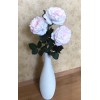 Dekoračný umelý kvet - Ruža bieloružová 80 cm