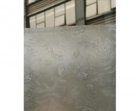 Fólie na sklo Dimex 121-004 - listy - šírka 122 cm, návin 50m