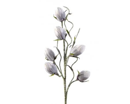 Dekoračný penový kvet - Flore 160 bielošedý, 70 cm