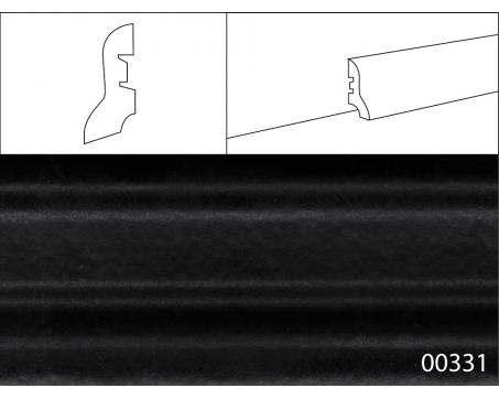 Soklové lišty MDF - 40 x 20 mm, L331 ČIERNA