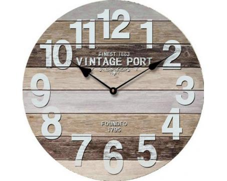 Nástenné hodiny, 34 cm - Vintage Port