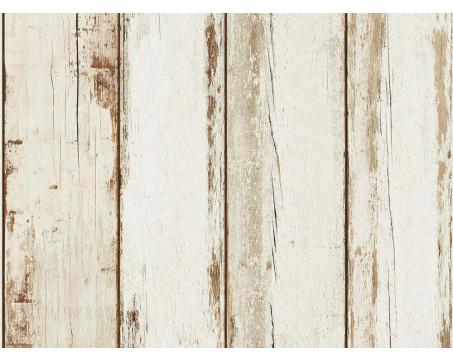 Vliesová tapeta v rustikálnom štýle s vintage dreveným vzorom - krémovo-hnedá, rozmer:10,05 m x 0,53 m (5,33 m²), TA-309368931