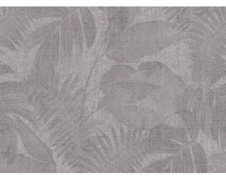 Hnedo-sivá tapeta so vzorom listov džungle 37396-1