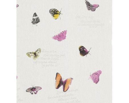 Detské tapety 436815 Motýle a nápisy - VÝPREDAJ