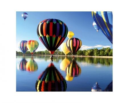 Obrazy na plátne Dimex - Lietajúce balóny 50 x 60 cm - ZĽAVA 60%