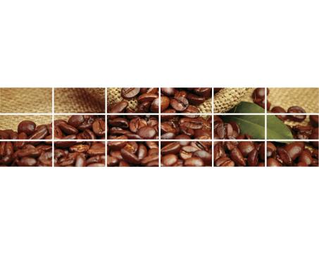 Keramické obklady - káva - 240 x 60 cm - 18 ks