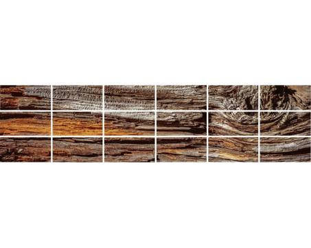 Keramické obklady - kôra stromu - 240 x 60 cm - 18 ks