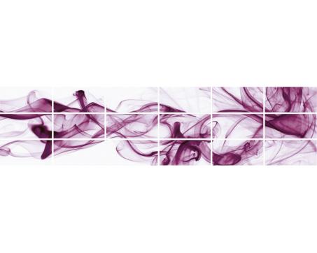 Keramické obklady - fialový dym - 240 x 60 cm - 18 ks