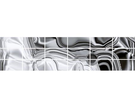 Keramické obklady - abstrakt strierorný - 240 x 60 cm - 18 ks