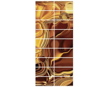 Keramické obklady - abstrakt zlatý - 80 x 180 cm