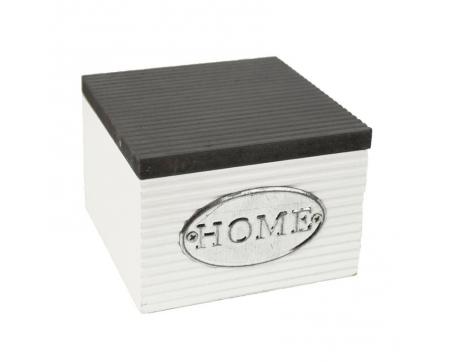 Drevený box Home 10 cm - drevo