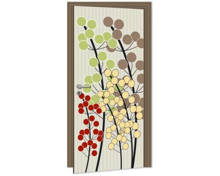 Fototapeta na dvere DL-038 Farebné rastlinky 95 x 210 cm
